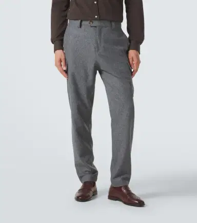 Brunello Cucinelli Wool tapered pants | Thumbnail 4 Brunello Cucinelli Wool tapered pants | Thumbnail 4
