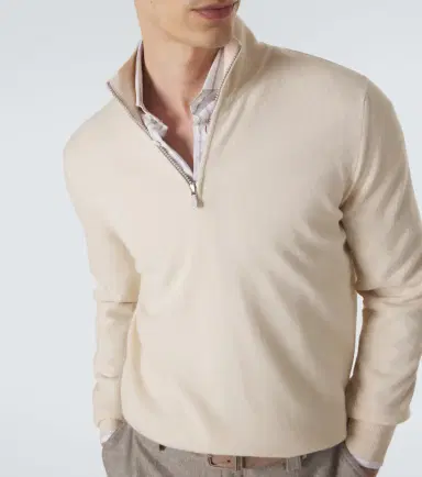 Brunello Cucinelli Cashmere half-zip sweater | Thumbnail 4 Brunello Cucinelli Cashmere half-zip sweater | Thumbnail 4