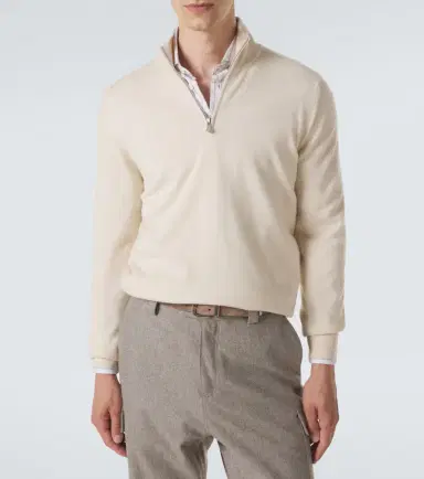 Brunello Cucinelli Cashmere half-zip sweater | Thumbnail 5 Brunello Cucinelli Cashmere half-zip sweater | Thumbnail 5