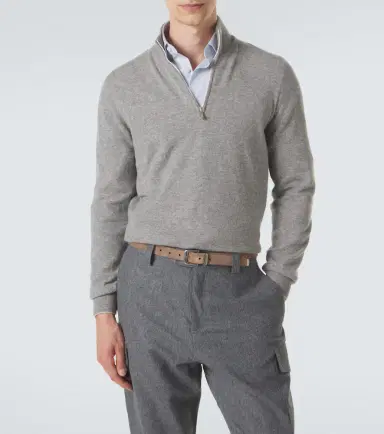 Brunello Cucinelli Cashmere half-zip sweater | Thumbnail 3 Brunello Cucinelli Cashmere half-zip sweater | Thumbnail 3
