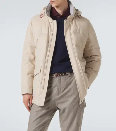 Brunello Cucinelli Wool flannel down parka | Thumbnail 2 Brunello Cucinelli Wool flannel down parka | Thumbnail 2