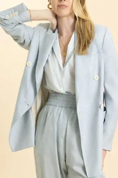 ELEVENTY Single Breasted Blazer with Bib | Thumbnail 3 ELEVENTY Single Breasted Blazer with Bib | Thumbnail 3