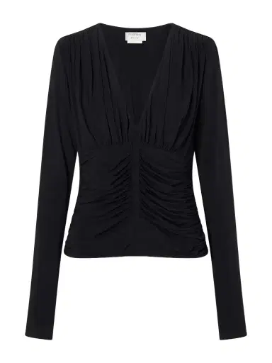 Sportmax Jersey Ruched Blouse | Thumbnail 1 Sportmax Jersey Ruched Blouse | Thumbnail 1