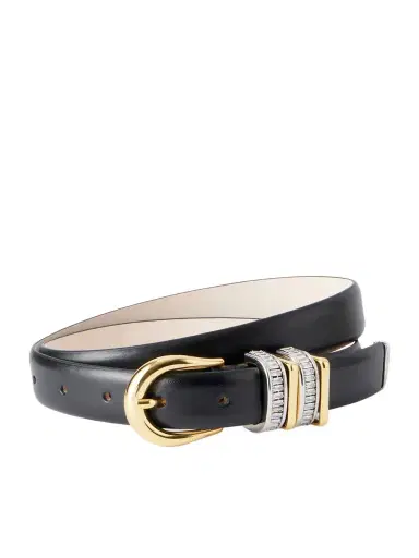 Déhanche Hollyhock Stone Embellished Leather Belt | Thumbnail 1 Déhanche Hollyhock Stone Embellished Leather Belt | Thumbnail 1