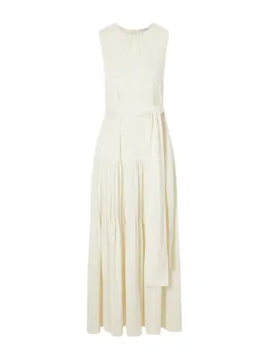 Altuzarra Liza Belted Tiered Gathered Jersey Maxi Dress | Thumbnail 1 Altuzarra Liza Belted Tiered Gathered Jersey Maxi Dress | Thumbnail 1