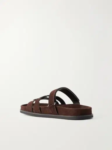 Tory Burch Ines Suede Slides | Thumbnail 3 Tory Burch Ines Suede Slides | Thumbnail 3