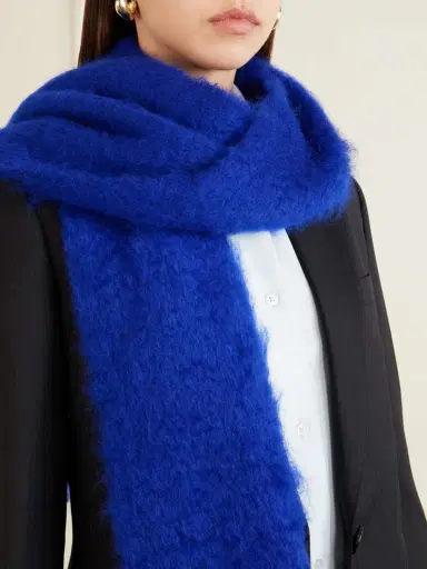 Jil Sander Fringed Virgin Wool Scarf | Thumbnail 3 Jil Sander Fringed Virgin Wool Scarf | Thumbnail 3