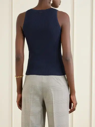 Max Mara Ribbed Woven Tank | Thumbnail 4 Max Mara Ribbed Woven Tank | Thumbnail 4