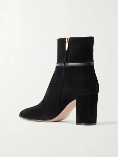Gianvito Rossi 70 Leather-trimmed Suede Leather Boots | Thumbnail 3 Gianvito Rossi 70 Leather-trimmed Suede Leather Boots | Thumbnail 3