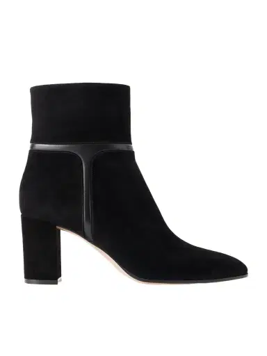 Gianvito Rossi 70 Leather-trimmed Suede Leather Boots | Thumbnail 1 Gianvito Rossi 70 Leather-trimmed Suede Leather Boots | Thumbnail 1