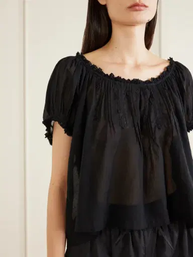 DÔEN Frederica Organic Cotton-voile Blouse | Thumbnail 4 DÔEN Frederica Organic Cotton-voile Blouse | Thumbnail 4