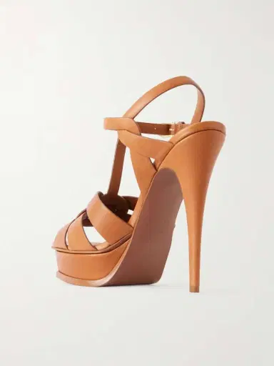 Saint Laurent Tribute Woven Patent-leather Platform Sandals | Thumbnail 3 Saint Laurent Tribute Woven Patent-leather Platform Sandals | Thumbnail 3
