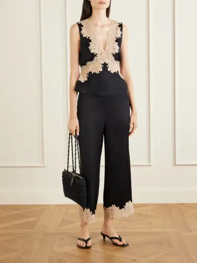Rixo Emmie Lace-trimmed Satin Top | Thumbnail 2 Rixo Emmie Lace-trimmed Satin Top | Thumbnail 2