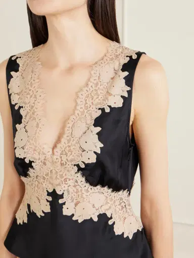 Rixo Emmie Lace-trimmed Satin Top | Thumbnail 4 Rixo Emmie Lace-trimmed Satin Top | Thumbnail 4
