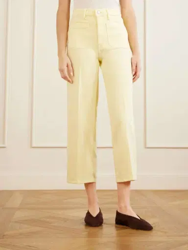 Frame The Anchor Pant Cotton-blend High-rise Wide-leg Pants | Thumbnail 3 Frame The Anchor Pant Cotton-blend High-rise Wide-leg Pants | Thumbnail 3
