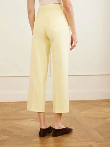 Frame The Anchor Pant Cotton-blend High-rise Wide-leg Pants | Thumbnail 4 Frame The Anchor Pant Cotton-blend High-rise Wide-leg Pants | Thumbnail 4