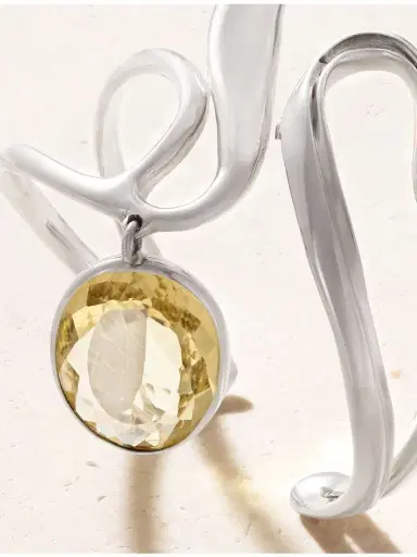 Juju Vera Lula Sterling Silver And Citrine Cuff | Thumbnail 4 Juju Vera Lula Sterling Silver And Citrine Cuff | Thumbnail 4