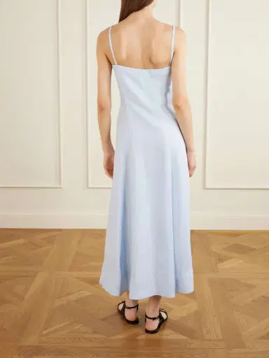 Gabriela Hearst Magritte Linen Midi Dress | Thumbnail 3 Gabriela Hearst Magritte Linen Midi Dress | Thumbnail 3
