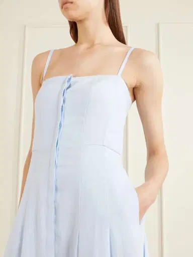 Gabriela Hearst Magritte Linen Midi Dress | Thumbnail 4 Gabriela Hearst Magritte Linen Midi Dress | Thumbnail 4