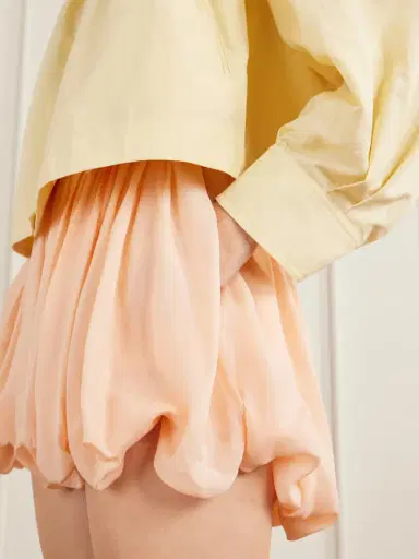 Chloé Pleated Silk-charmeuse Shorts | Thumbnail 4 Chloé Pleated Silk-charmeuse Shorts | Thumbnail 4