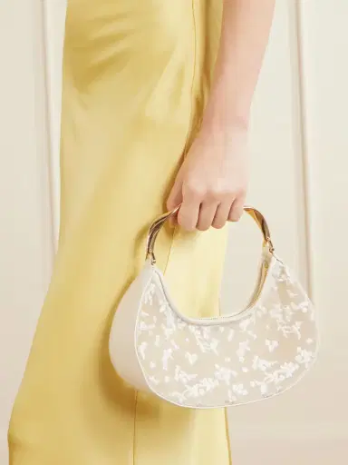 Simkhai Nixi Twist Leather-trimmed Embroidered Mini Bag | Thumbnail 2 Simkhai Nixi Twist Leather-trimmed Embroidered Mini Bag | Thumbnail 2