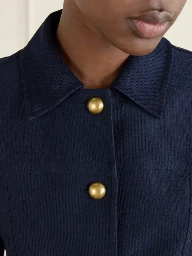 Max Mara Paneled Cotton-piqué Shirt | Thumbnail 5 Max Mara Paneled Cotton-piqué Shirt | Thumbnail 5