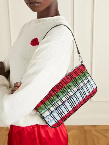 Staud + Da Adolfo Timmy Beaded Shoulder Bag | Thumbnail 2 Staud + Da Adolfo Timmy Beaded Shoulder Bag | Thumbnail 2