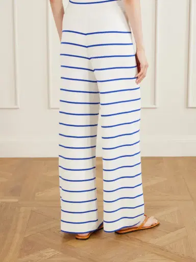La Ligne Striped Cotton Wide-leg Pants | Thumbnail 4 La Ligne Striped Cotton Wide-leg Pants | Thumbnail 4