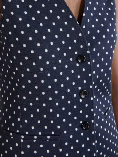 Max Mara Polka-dot Woven Waistcoat | Thumbnail 5 Max Mara Polka-dot Woven Waistcoat | Thumbnail 5