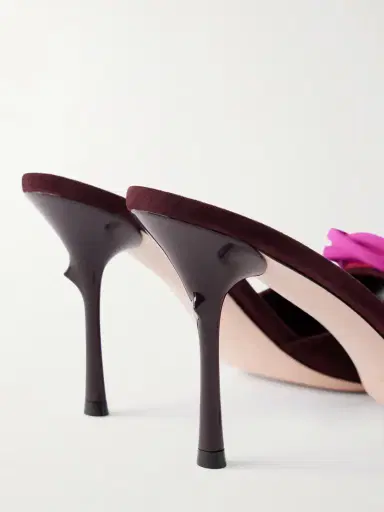 Roger Vivier Epine Rose 85 Floral-appliquéd Suede Mules | Thumbnail 5 Roger Vivier Epine Rose 85 Floral-appliquéd Suede Mules | Thumbnail 5