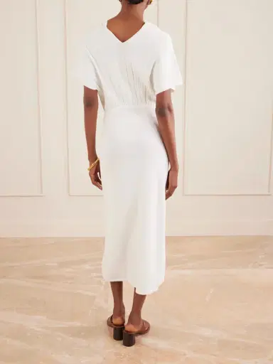 Max Mara Woven Midi Dress | Thumbnail 3 Max Mara Woven Midi Dress | Thumbnail 3