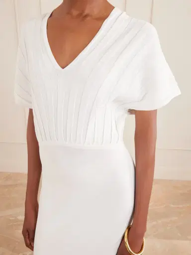 Max Mara Woven Midi Dress | Thumbnail 4 Max Mara Woven Midi Dress | Thumbnail 4
