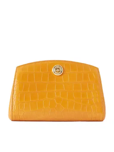 Liffner Pushlock Croc-effect Leather Clutch | Thumbnail 1 Liffner Pushlock Croc-effect Leather Clutch | Thumbnail 1