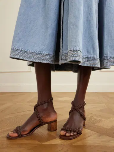 Gianvito Rossi 45 Braided Leather Sandals | Thumbnail 2 Gianvito Rossi 45 Braided Leather Sandals | Thumbnail 2