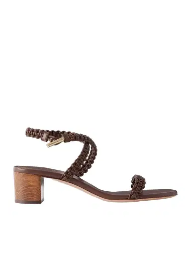 Gianvito Rossi 45 Braided Leather Sandals | Thumbnail 1 Gianvito Rossi 45 Braided Leather Sandals | Thumbnail 1