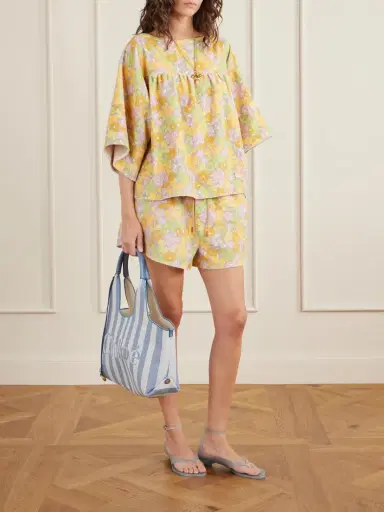 Chloé Floral-print Cotton-terry Shorts | Thumbnail 2 Chloé Floral-print Cotton-terry Shorts | Thumbnail 2