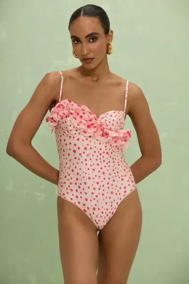 PatBo PEONY POLKA DOT BIKINI BODYSUIT | Thumbnail 1 PatBo PEONY POLKA DOT BIKINI BODYSUIT | Thumbnail 1