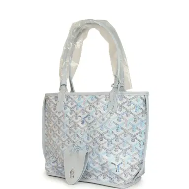 goyard Goyard Goyardine Anjou Polar Blue Mini Bag Palladium Hardware | Thumbnail 5 goyard Goyard Goyardine Anjou Polar Blue Mini Bag Palladium Hardware | Thumbnail 5