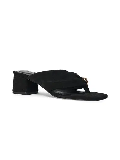 Simkhai Women's Stella 50MM Suede Sandals - Black - Size 10 | Thumbnail 2 Simkhai Women's Stella 50MM Suede Sandals - Black - Size 10 | Thumbnail 2