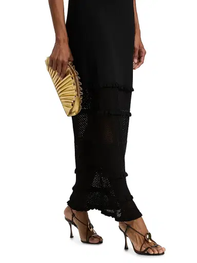 Solid & Striped Women's The Gabrielle Knit Maxi Dress - Noir | Thumbnail 6 Solid & Striped Women's The Gabrielle Knit Maxi Dress - Noir | Thumbnail 6