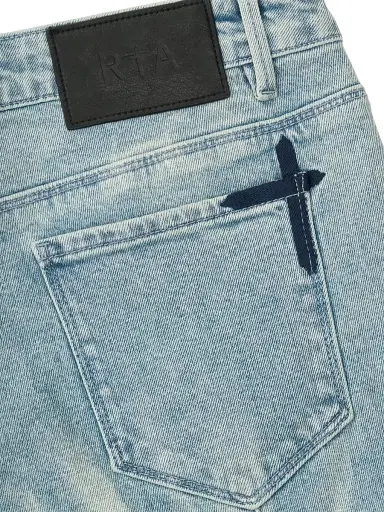 RTA Men's Chaparral Clayton Printed Skinny Jeans - Sky - Size 42 | Thumbnail 4 RTA Men's Chaparral Clayton Printed Skinny Jeans - Sky - Size 42 | Thumbnail 4