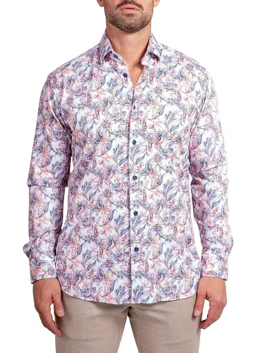 Maceoo Men's Fibonacci Stretch Ascension Shirt - White | Thumbnail 2 Maceoo Men's Fibonacci Stretch Ascension Shirt - White | Thumbnail 2