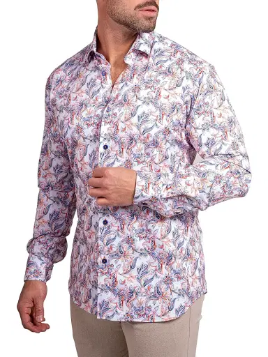 Maceoo Men's Fibonacci Stretch Ascension Shirt - White | Thumbnail 5 Maceoo Men's Fibonacci Stretch Ascension Shirt - White | Thumbnail 5