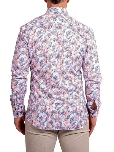 Maceoo Men's Fibonacci Stretch Ascension Shirt - White | Thumbnail 6 Maceoo Men's Fibonacci Stretch Ascension Shirt - White | Thumbnail 6
