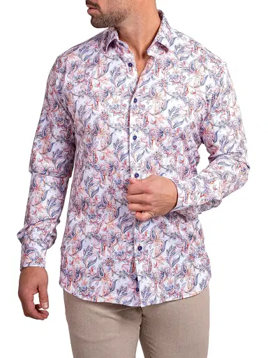 Maceoo Men's Fibonacci Stretch Ascension Shirt - White | Thumbnail 7 Maceoo Men's Fibonacci Stretch Ascension Shirt - White | Thumbnail 7