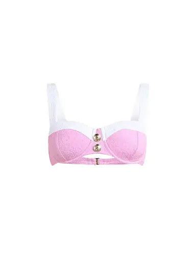 L'Agence Women's Colorblock Chic Alexandria Underwire Bikini Top - Blush - Size XL | Thumbnail 1 L'Agence Women's Colorblock Chic Alexandria Underwire Bikini Top - Blush - Size XL | Thumbnail 1