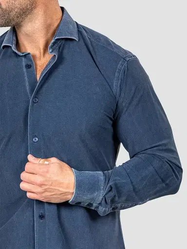 Maceoo Men's Einstein Marthyr Shirt - Blue | Thumbnail 8 Maceoo Men's Einstein Marthyr Shirt - Blue | Thumbnail 8