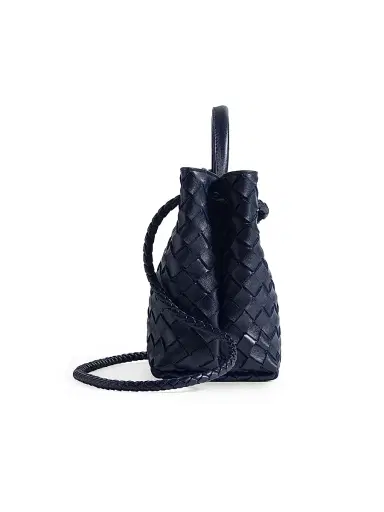 Bottega Veneta Women's Andiamo Intrecciato Leather Top-Handle Bag - Midnight | Thumbnail 5 Bottega Veneta Women's Andiamo Intrecciato Leather Top-Handle Bag - Midnight | Thumbnail 5