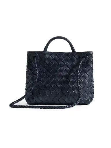 Bottega Veneta Women's Andiamo Intrecciato Leather Top-Handle Bag - Midnight | Thumbnail 6 Bottega Veneta Women's Andiamo Intrecciato Leather Top-Handle Bag - Midnight | Thumbnail 6