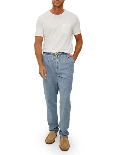 RAILS Men's Callum Drawstring Pants - Medium Wash Indigo - Size XXL | Thumbnail 2 RAILS Men's Callum Drawstring Pants - Medium Wash Indigo - Size XXL | Thumbnail 2